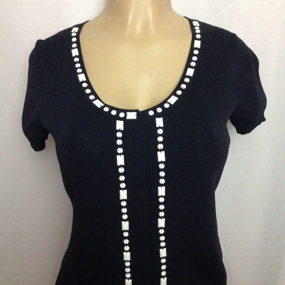 Ann Taylor Loft Sweater S/P Short Sleeve Button Up